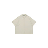OVDY Striped Seersucker Half Shirt