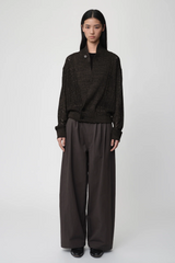 OPICLOTH Slouchy Open-Knit Cardigan