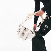 EMBRYO Skeleton Faux Fur Handbag