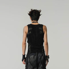 FLYERRER Distressed Asymmetrical Tank Top