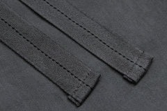 OVDY Layered-Waist Distressed Straight-Leg Pants