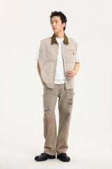 BONELESS Distressed Utility Carpenter Pants