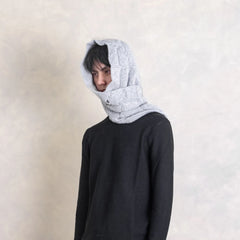 IN EXISTENCE Convertible Coin-Embellished Wool-Blend Scarf