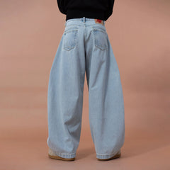 CLP Essential Washed Oversized Curved-Leg Jeans