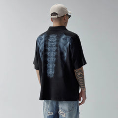 F2CE Distressed X-Ray Polo T-Shirt