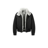 OKAYTHXBYE Faux Fur Lined Puffer Jacket
