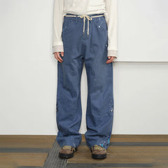 KREATE Paint-Splattered Double-Knee Pants