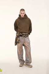 EGOFETCH Distressed Washed Hoodie