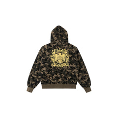 SAVAGEGROWTHWORLD Reversible Camo Waffle Hooded Jacket