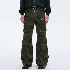 CATSSTAC Multi-Pocket Camo Cargo Pants