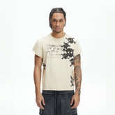 DND4DES Distressed Skull Graphic T-Shirt