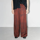 ALVNG AR ANTS Tie-Dye Reversible Wide-Leg Drawstring Pants