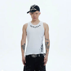 DND4DES Cross Graphic Tank Top