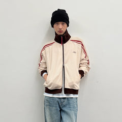 ROARINGWILD A ARCH Retro Stripe Raglan Track Jacket