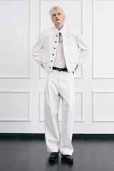 FACEONLAB Essential Wool-Blend Pleated Trousers