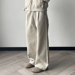 OKAYTHXBYE Plaid Layered Waist Drawstring Sweatpants