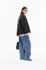 LEONSENSE Essential Oversized Curved Jeans