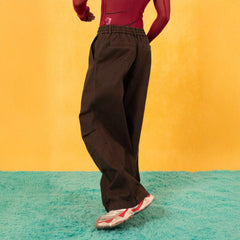 CLP Retro Pleated Knee Drawstring Oversized Jeans