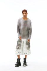 VANN VALRENCE Essential Gradient Sheer Long-Sleeve Tee
