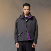 ALVNG AR ANTS Tech Contrast Split-Panel Hooded Jacket