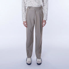 ASSEEN Essential Pleated Straight-Leg Cigarette Trousers