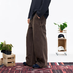 OVERLAPS Double-Knee Straight-Leg Pants
