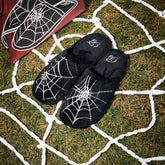 BLACK8MOB Spiderweb Embroidered Slippers