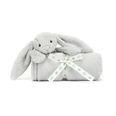 JellyCat Bashful Grey Bunny Blankie