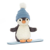 JellyCat Peanut Penguin Snowboarding Plush