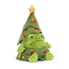JellyCat Ricky Rain Frog Christmas Tree Plush