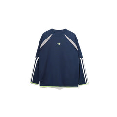 UMAMIISM Side Stripe Raglan Quick-Dry Long-Sleeve Tee