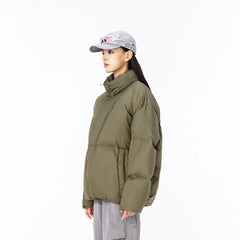 ENSHADOWER Asymmetric Magnetic Snap Down Jacket