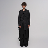 ILNya Nieternite Nifutur Asym Draped Raw-Edged Shirt