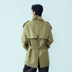 KADAKADA Scarf-Tie Waterproof Belted Trench