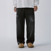 F2CE Washed Badge Graphic Drawstring Sweatpants