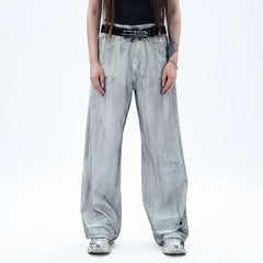 MOGONGSHE Dusty Washed Baggy Jeans