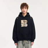 BONELESS Tribal Jacquard LOGO Patch Embroidered Hoodie
