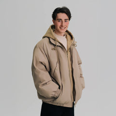 WIID Essential faux layered Hooded Puffer Jacket