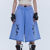 SAVAGEGROWTHWORLD Thorn Washed Drawstring Shorts