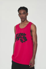 VANN VALRENCE Essential LOGO Graphic Oversized Sleeveless T-Shirt