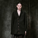 ILNya Nieternite Nifutur Shawl Lapel Asymmetric Front Wool Jacket
