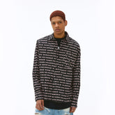 VANN VALRENCE Monogram Crystal-Studded Oversized Shirt