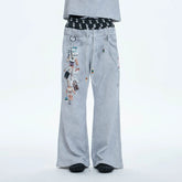 DND4DES Doll Charm Graphic Double-Waist Sweatpants