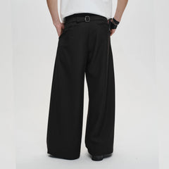 CATSSTAC Classic Pleated Wide-Leg Trousers