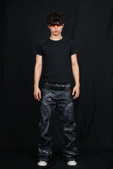 VINKID Embroidered Dove Stitched Selvedge Jeans