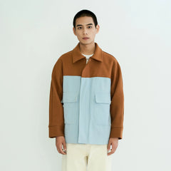 WIID Contrast Panel Wool-Blend Jacket