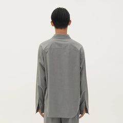 ORAL UTOPIA Spiral Embellished Wool-Blend Shirt