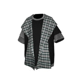 RELABEL Contrast Layered Detachable Hood T-Shirt