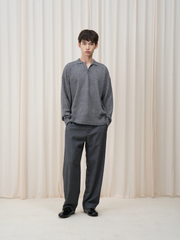 OUYANG WENJUN Essential Wool-Blend Polo Sweater