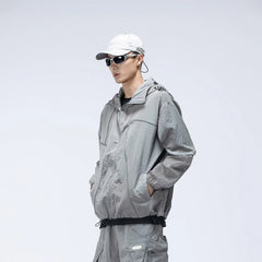 ENSHADOWER Reflective Stripes UV-Protection Crinkled Jacket